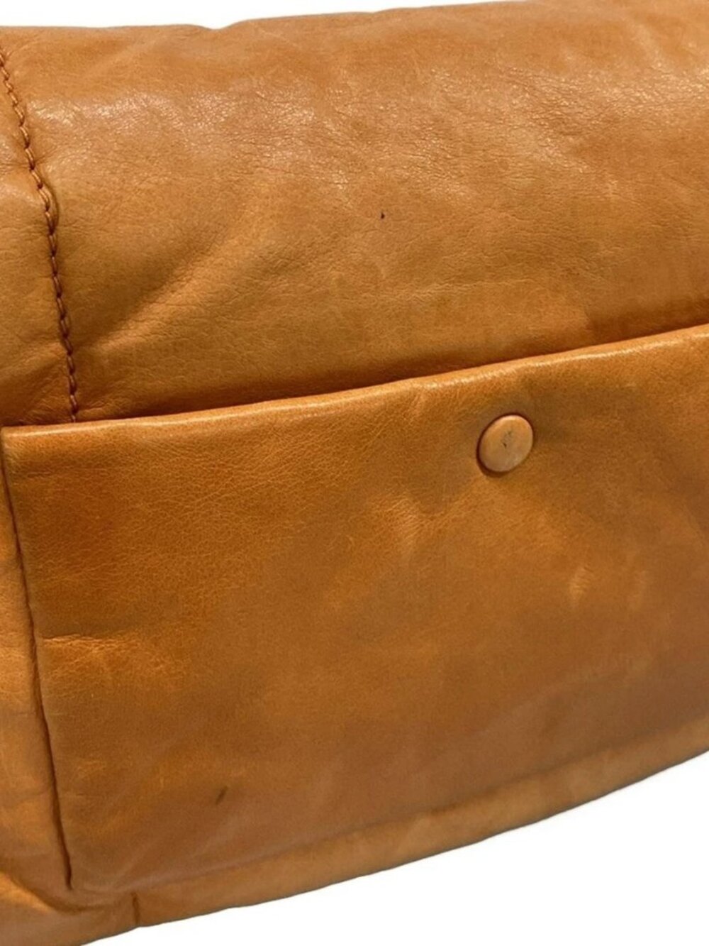 PRADA Nappa Bomber BR5024 Orange Leather Shoulder Bag - Picture 11 of 15